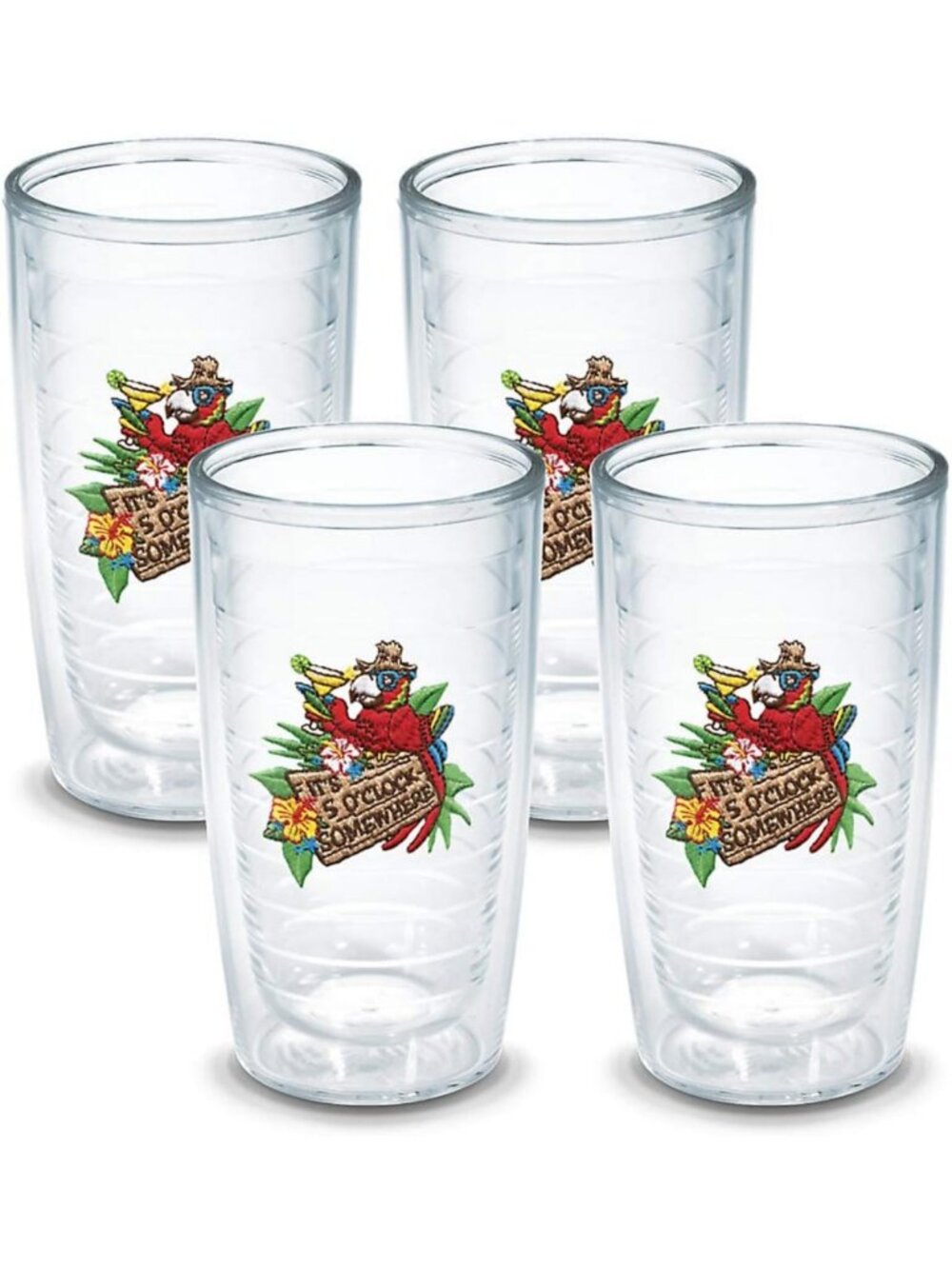 Insulated Travel Tumbler Set - 16oz Double-Walled, Keeps Drinks Cold & Hot, 4pk